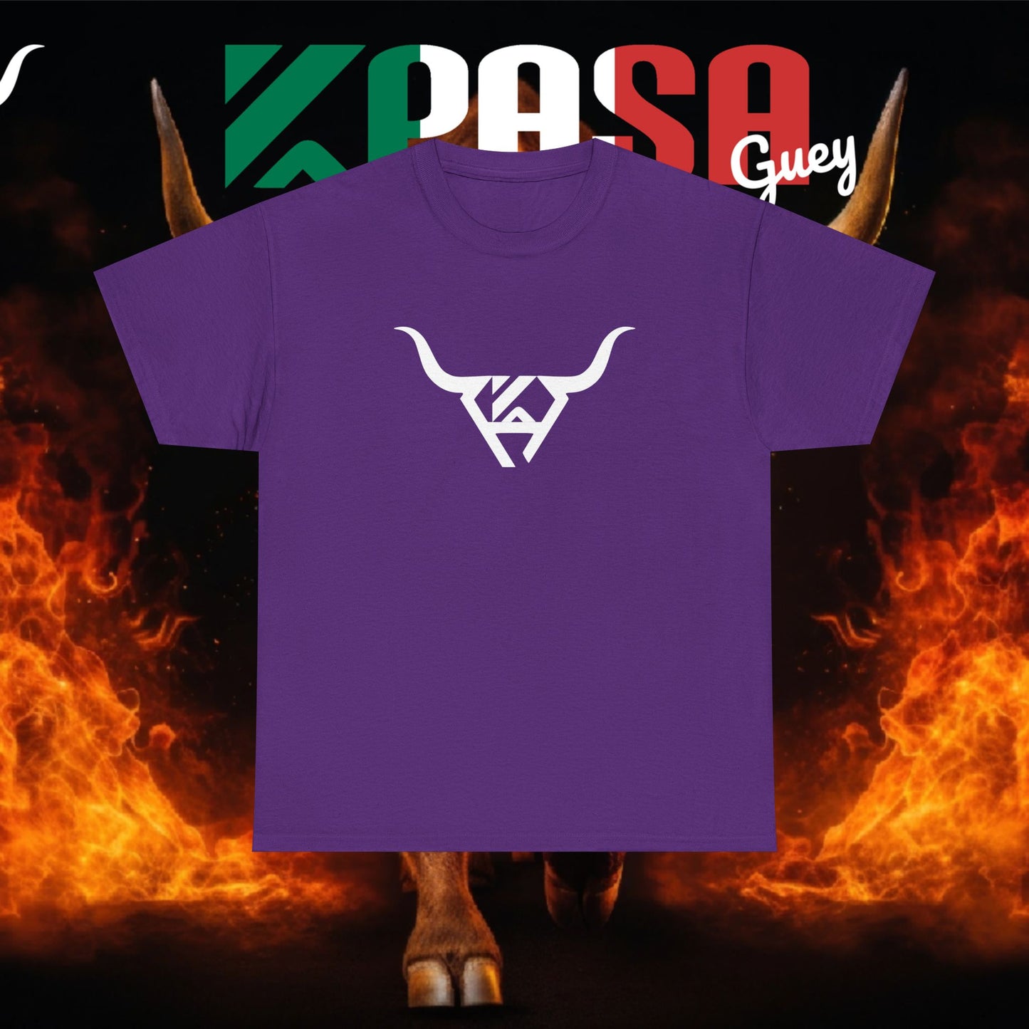 Soy de Rancho KPASA GUEY Heavy Cotton Tee, Moda con Sabor a Rancho, Front & Back