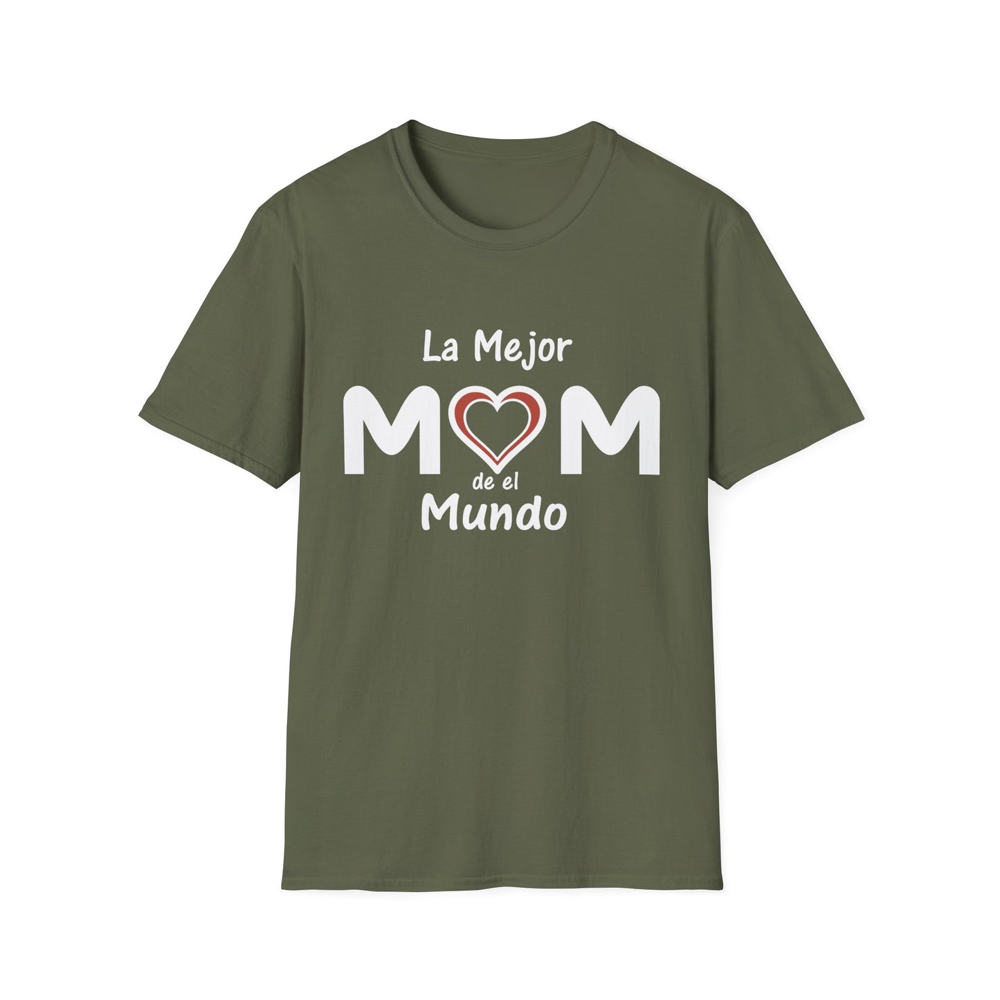 La Mejor Mama Unisex Softstyle T-Shirt. Print Front Only