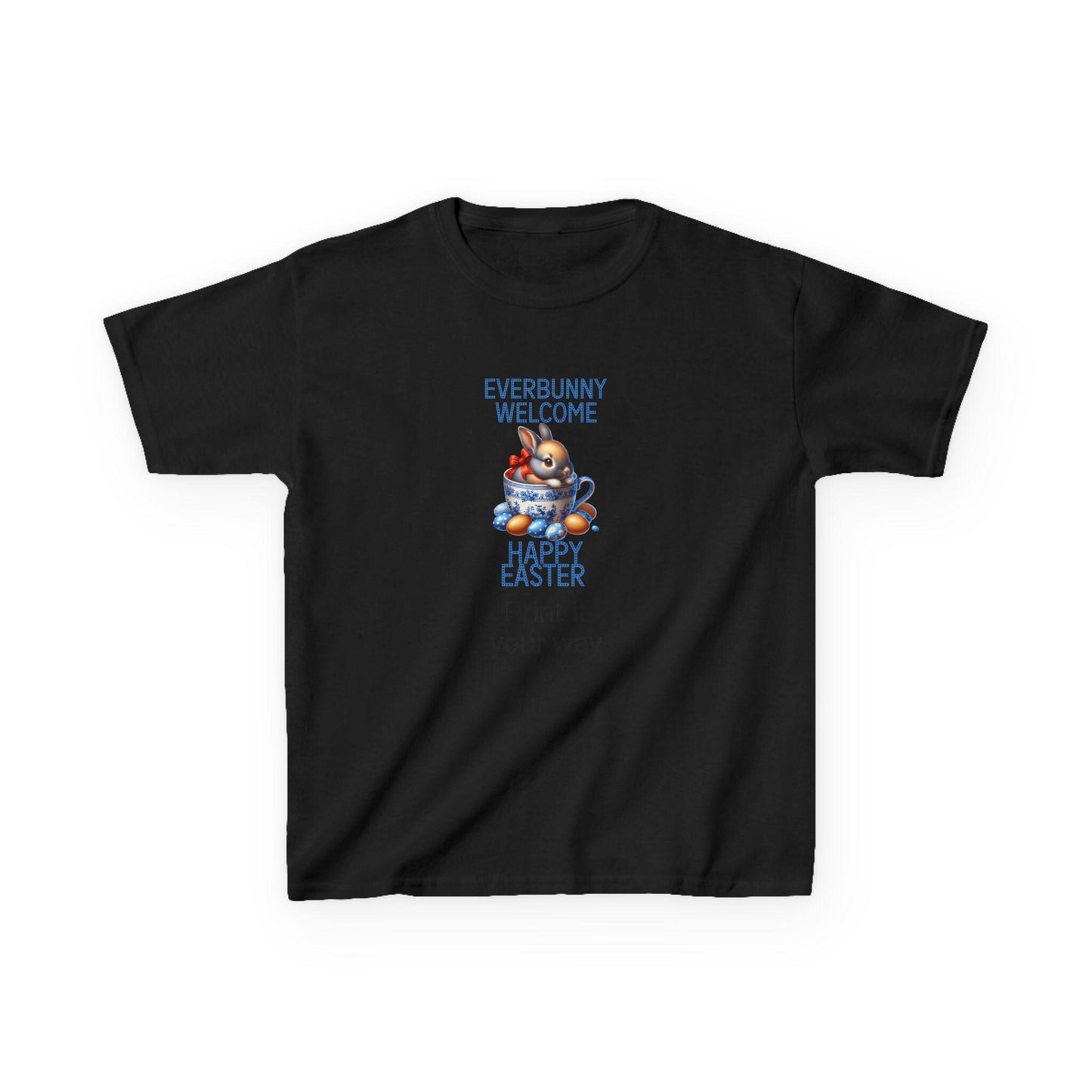 Happy Easter Kids T-Shirt, Everbunny Welcome Tee, Easter Outfit, Spring Gift for Kids, Holiday Apparel, Cute Bunny Design