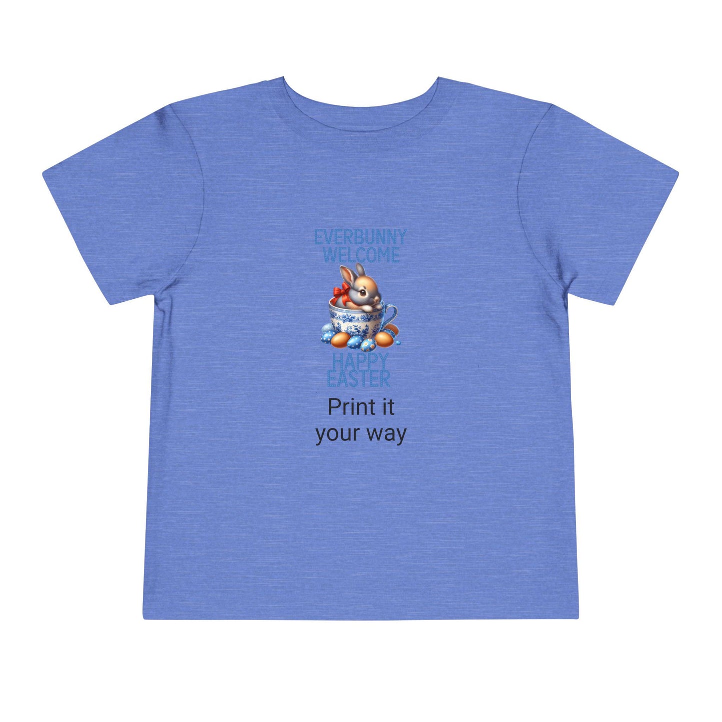 Easter Bunny Toddler Tee, Cute Kids Shirt, Happy Easter Gift, Spring Outfit, Bunny Graphic Tee, Toddler Easter Apparel