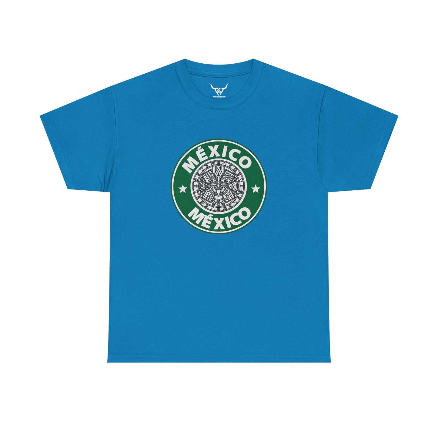 StarBux Mexico, Kpasa,multi-color Unisex Heavy Cotton Tee, Print front Only