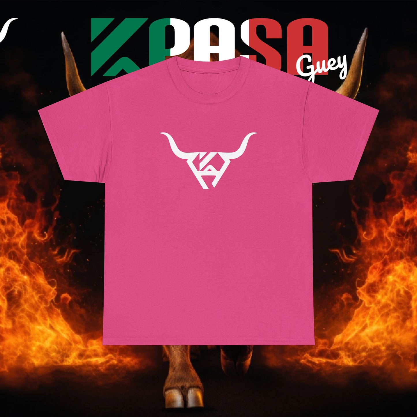 Soy de Rancho KPASA GUEY Heavy Cotton Tee, Moda con Sabor a Rancho, Front & Back