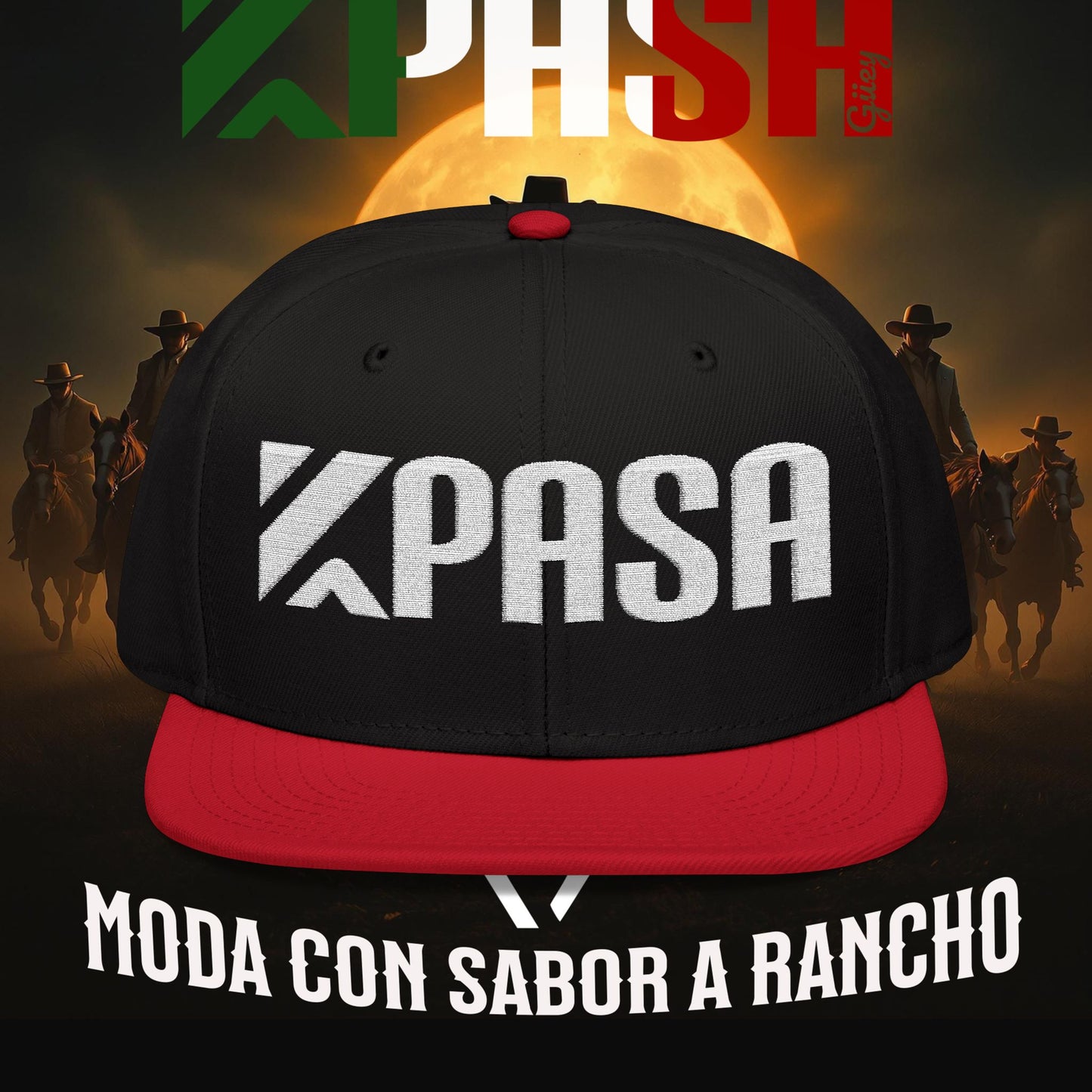 K Pasa Snapback Hat - Stylish Embroidered Cap for Outdoor Enthusiasts