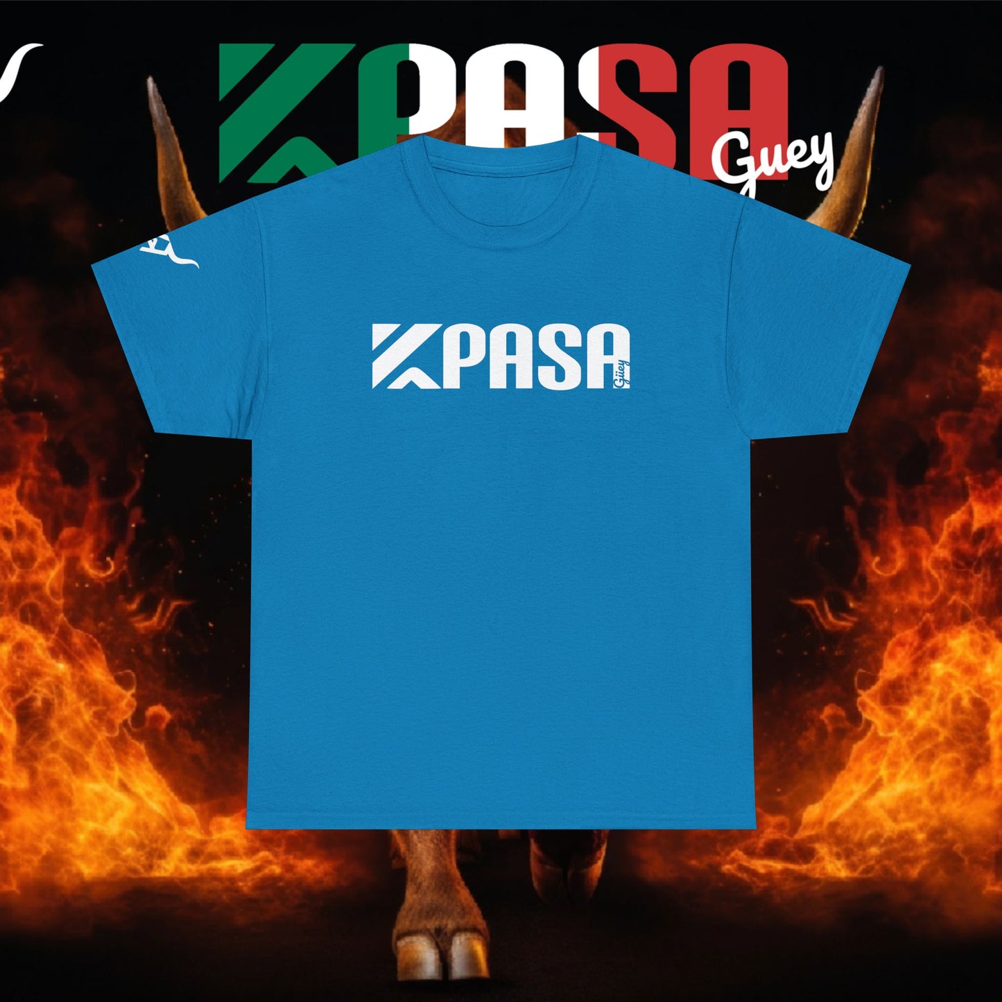 KPASA GUEY white design Unisex Heavy Cotton Tee, Moda con Sabor a Rancho