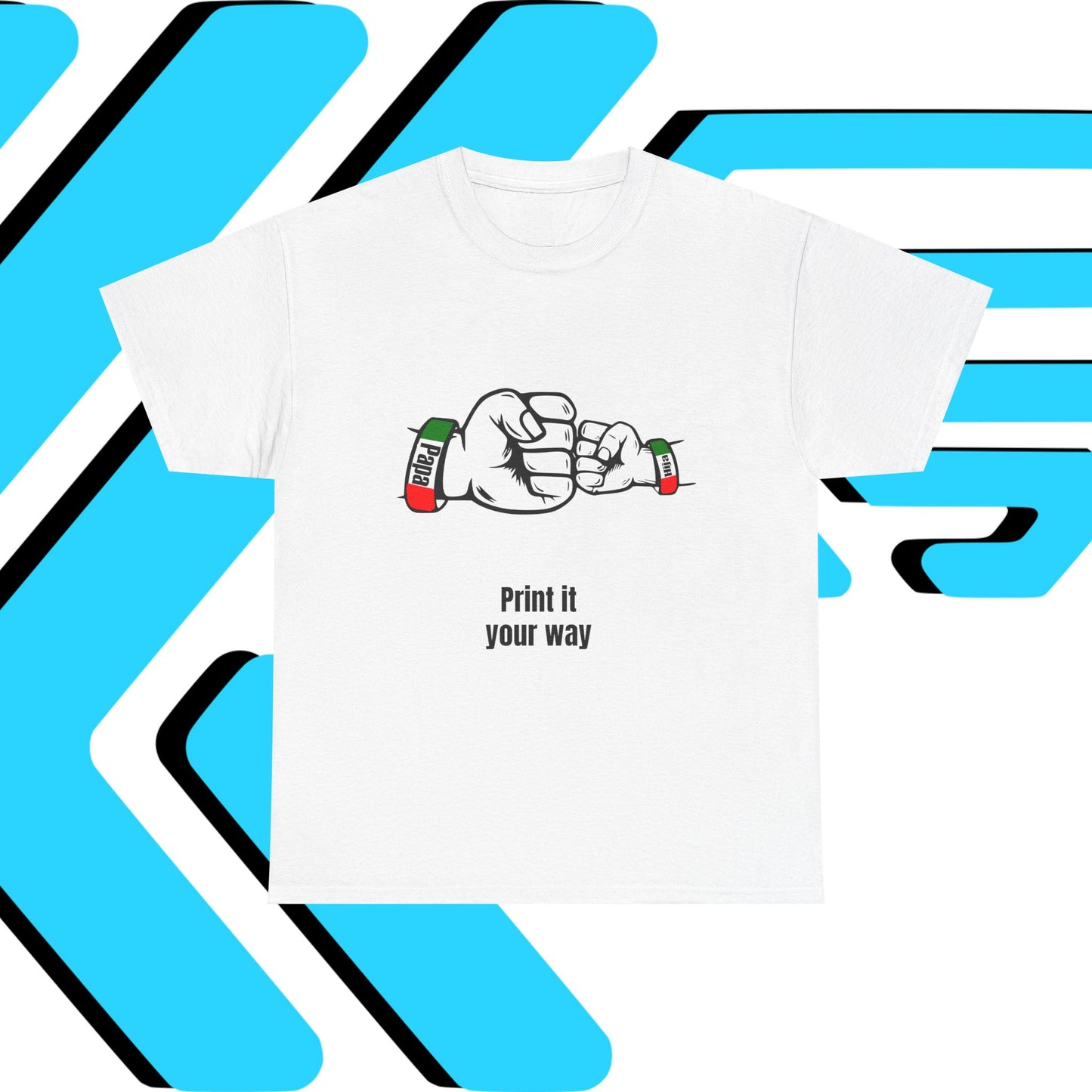 Papa & Hija tri-color Mexico Unisex Heavy Cotton Tee