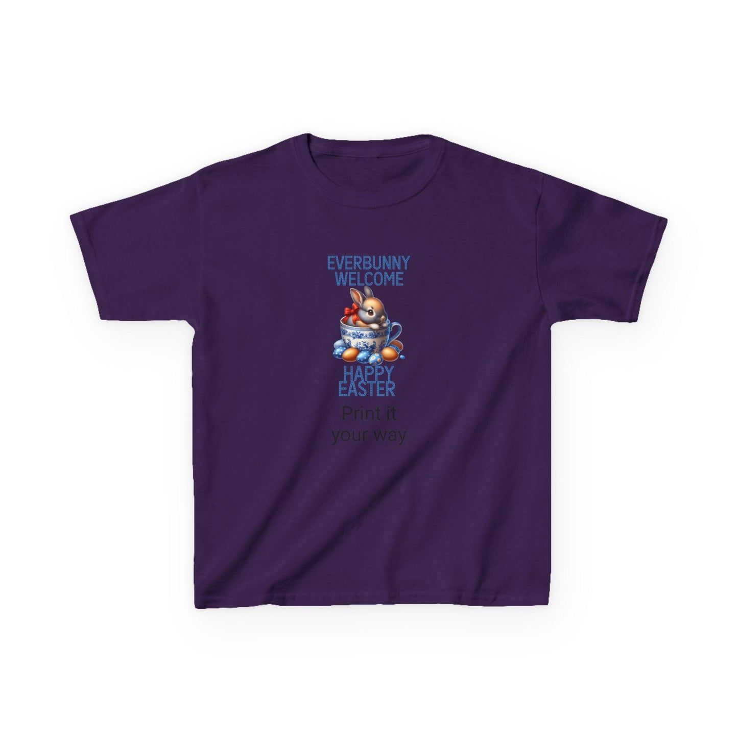 Happy Easter Kids T-Shirt, Everbunny Welcome Tee, Easter Outfit, Spring Gift for Kids, Holiday Apparel, Cute Bunny Design