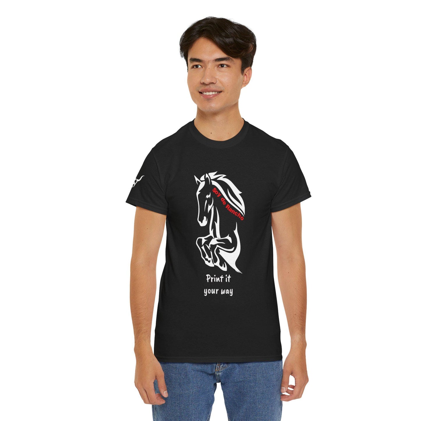 Soy de Rancho KPASA GUEY tri-color Mexico Unisex Heavy Cotton Tee
