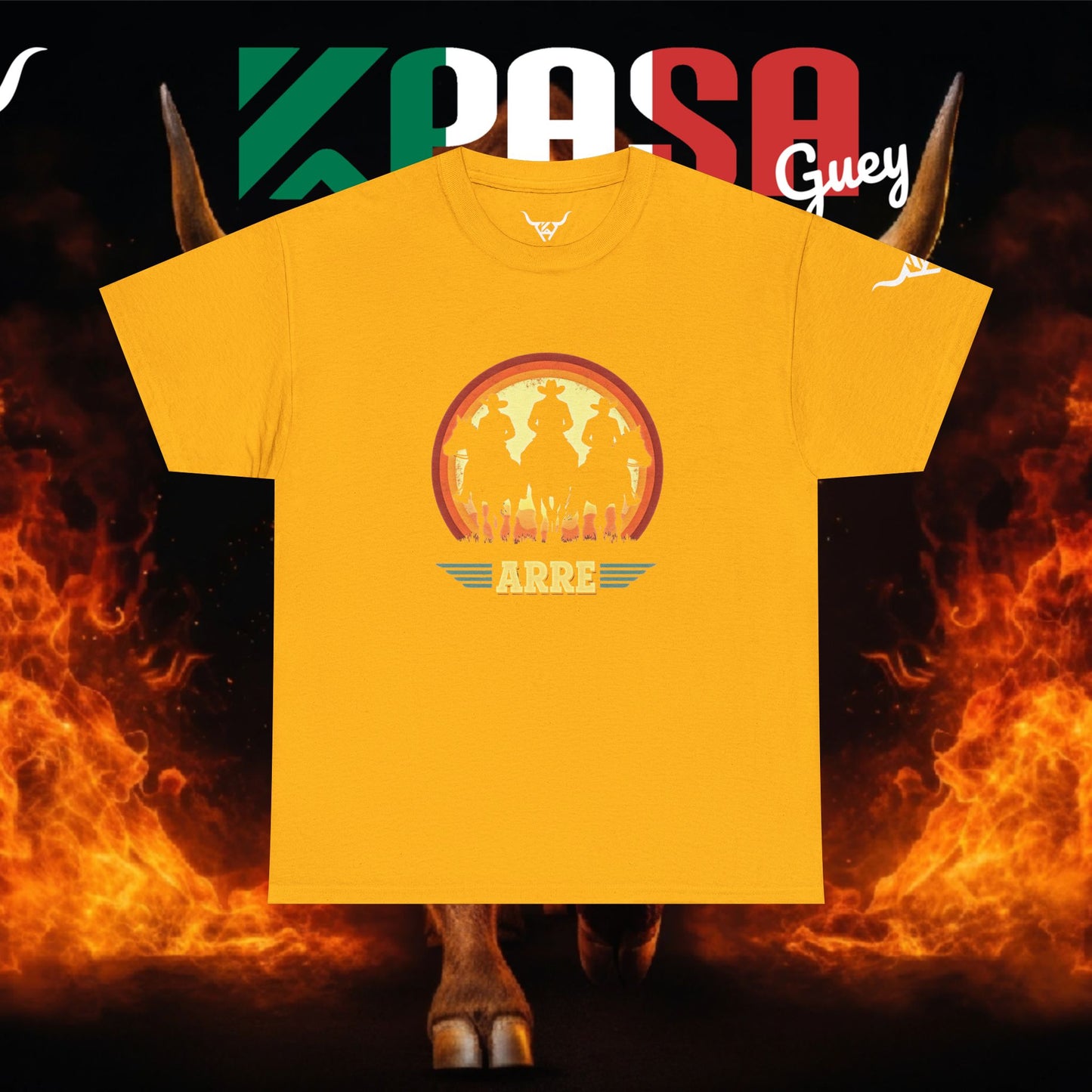 KPASA GUEY white design Unisex Heavy Cotton Tee, Moda con Sabor a Rancho,