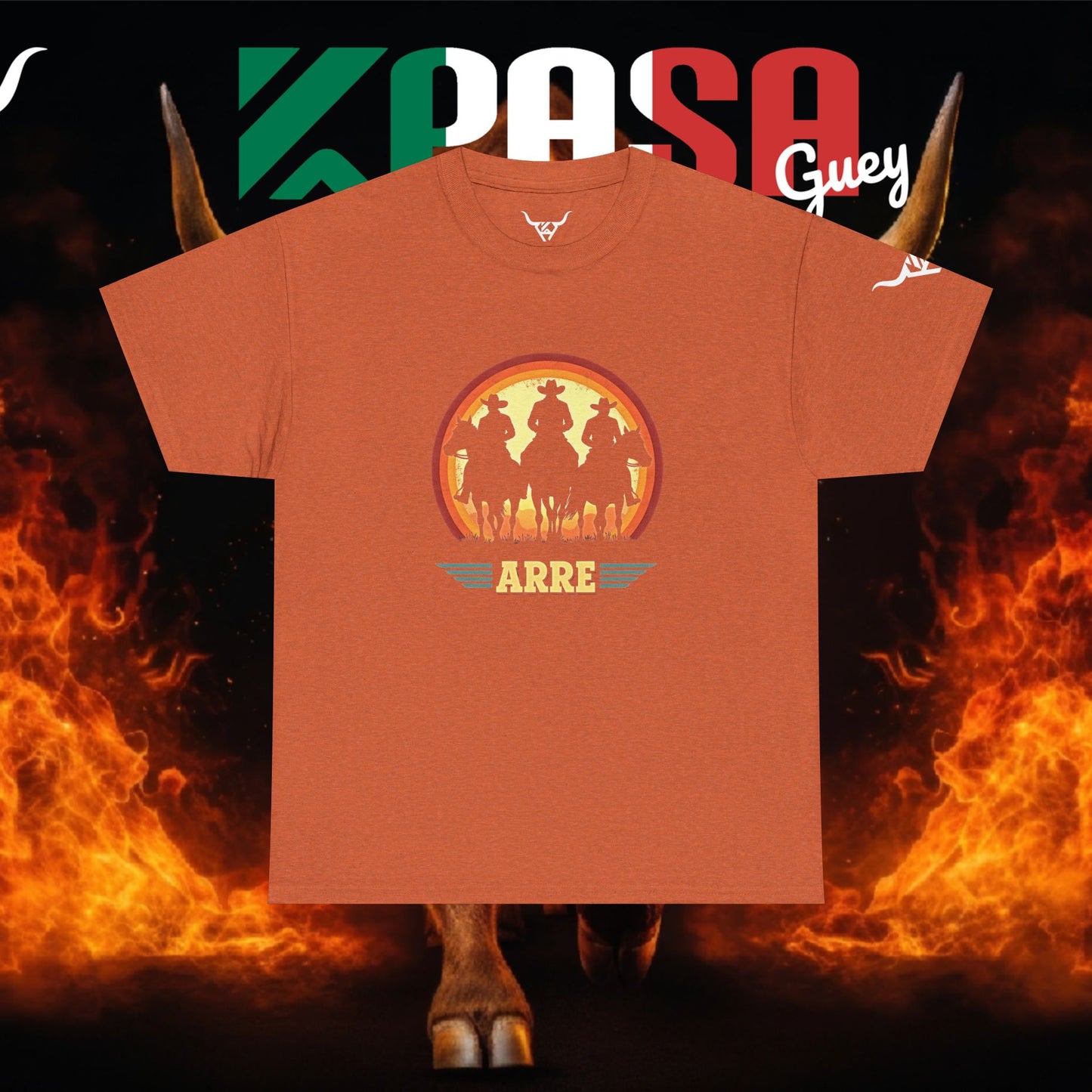 KPASA GUEY white design Unisex Heavy Cotton Tee, Moda con Sabor a Rancho,