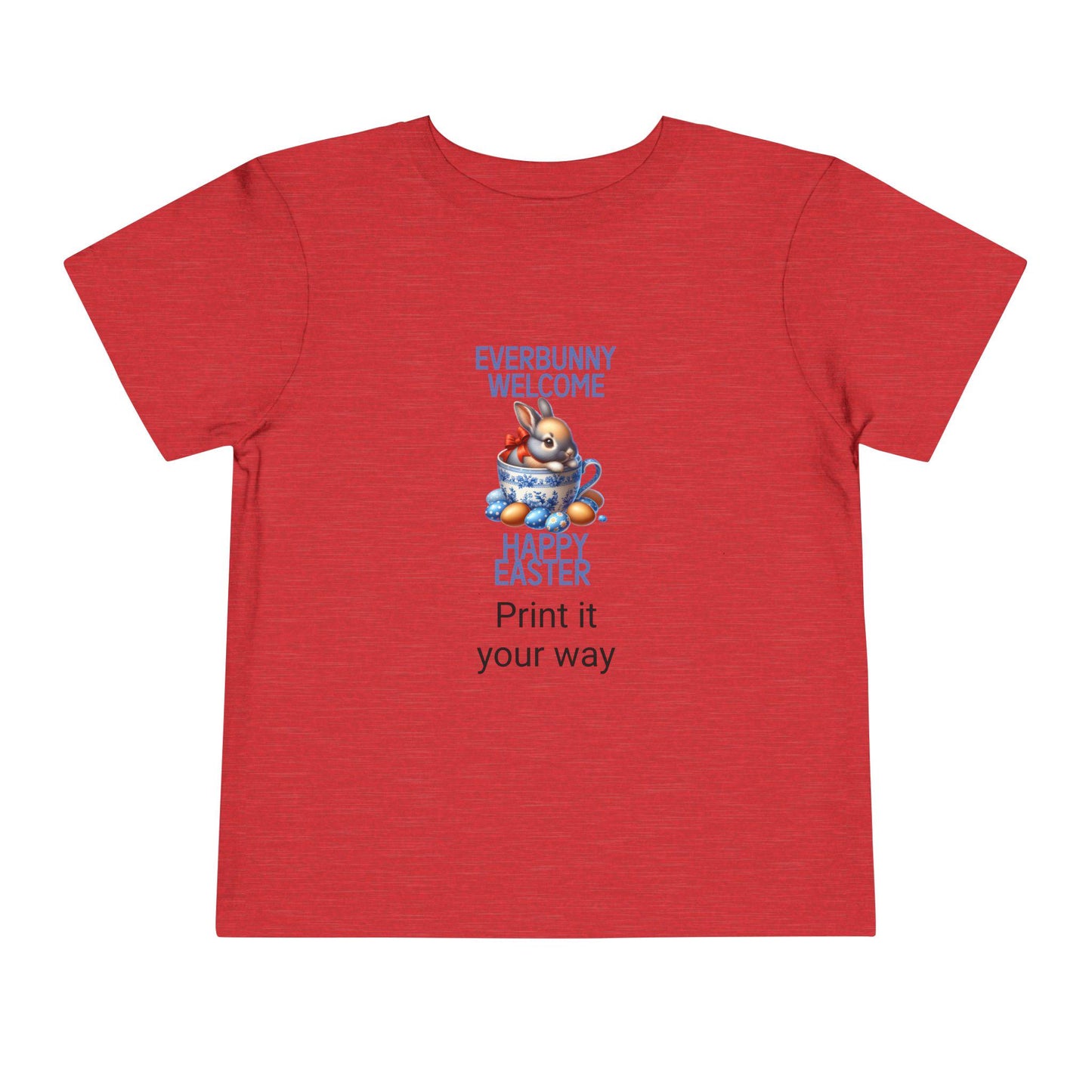 Easter Bunny Toddler Tee, Cute Kids Shirt, Happy Easter Gift, Spring Outfit, Bunny Graphic Tee, Toddler Easter Apparel