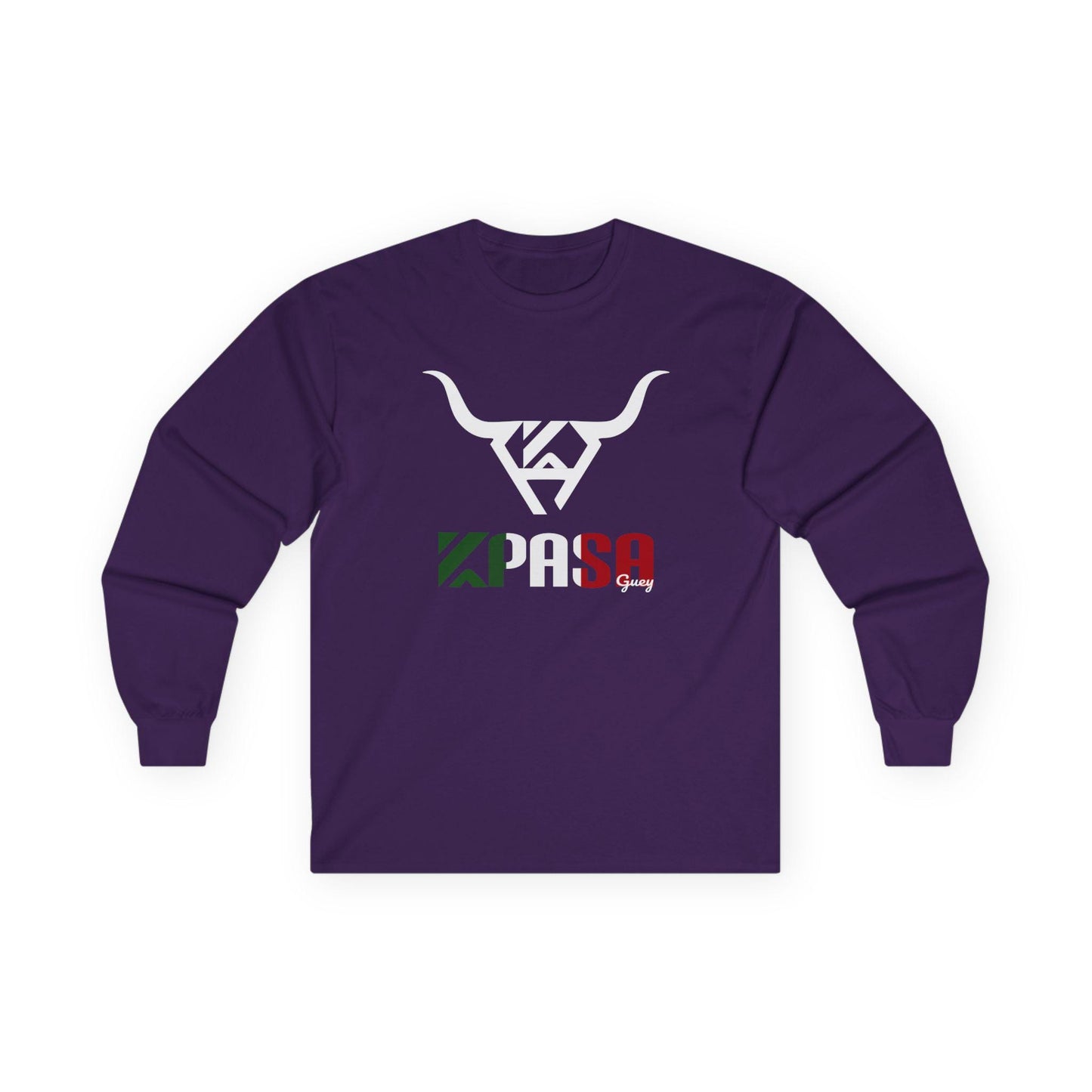 KPASA Guey, Tricolor Graphic Long Sleeve Tee - Unisex, Casual Wear, Perfect for Sports Fans, Gift Idea, Everyday Comfort