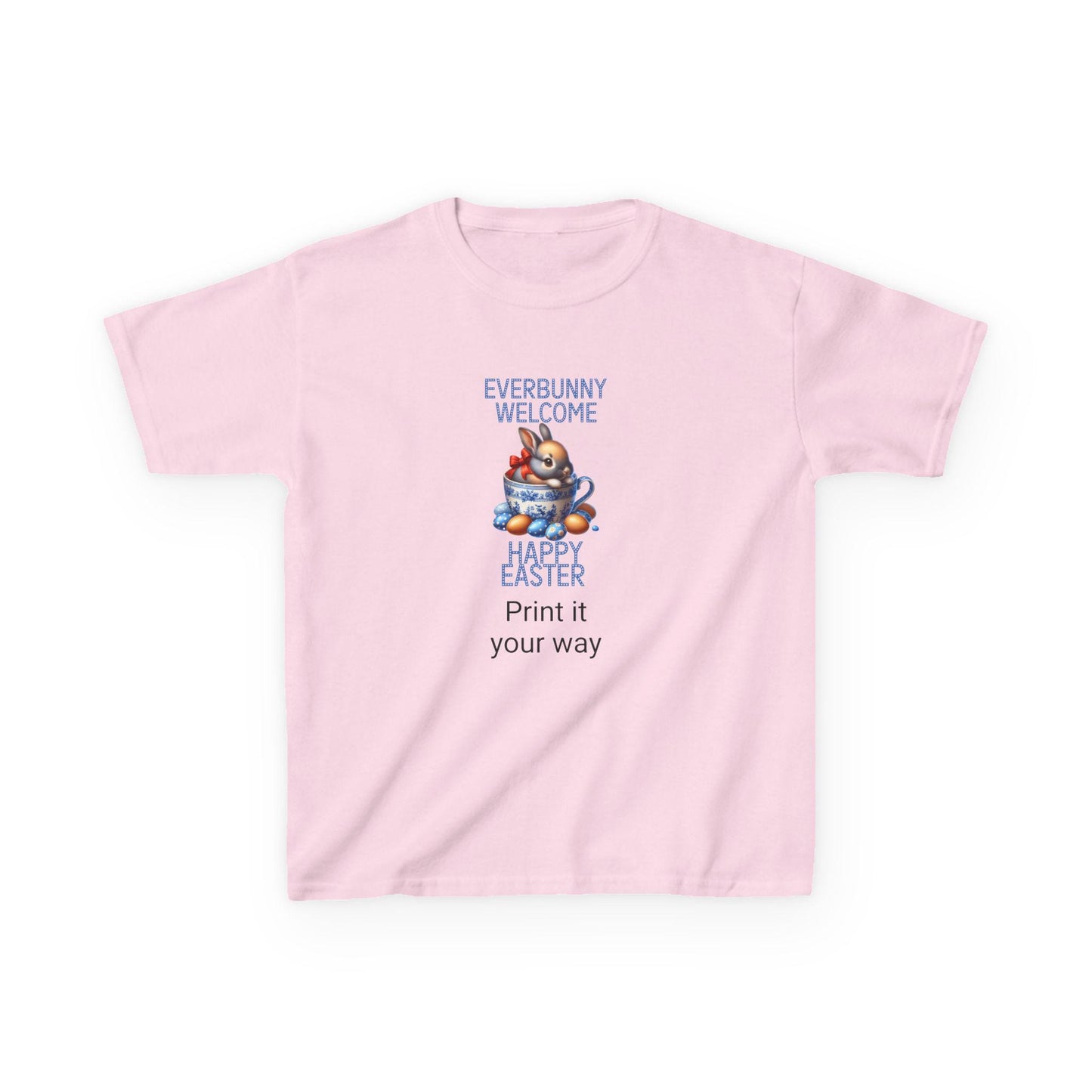 Happy Easter Kids T-Shirt, Everbunny Welcome Tee, Easter Outfit, Spring Gift for Kids, Holiday Apparel, Cute Bunny Design