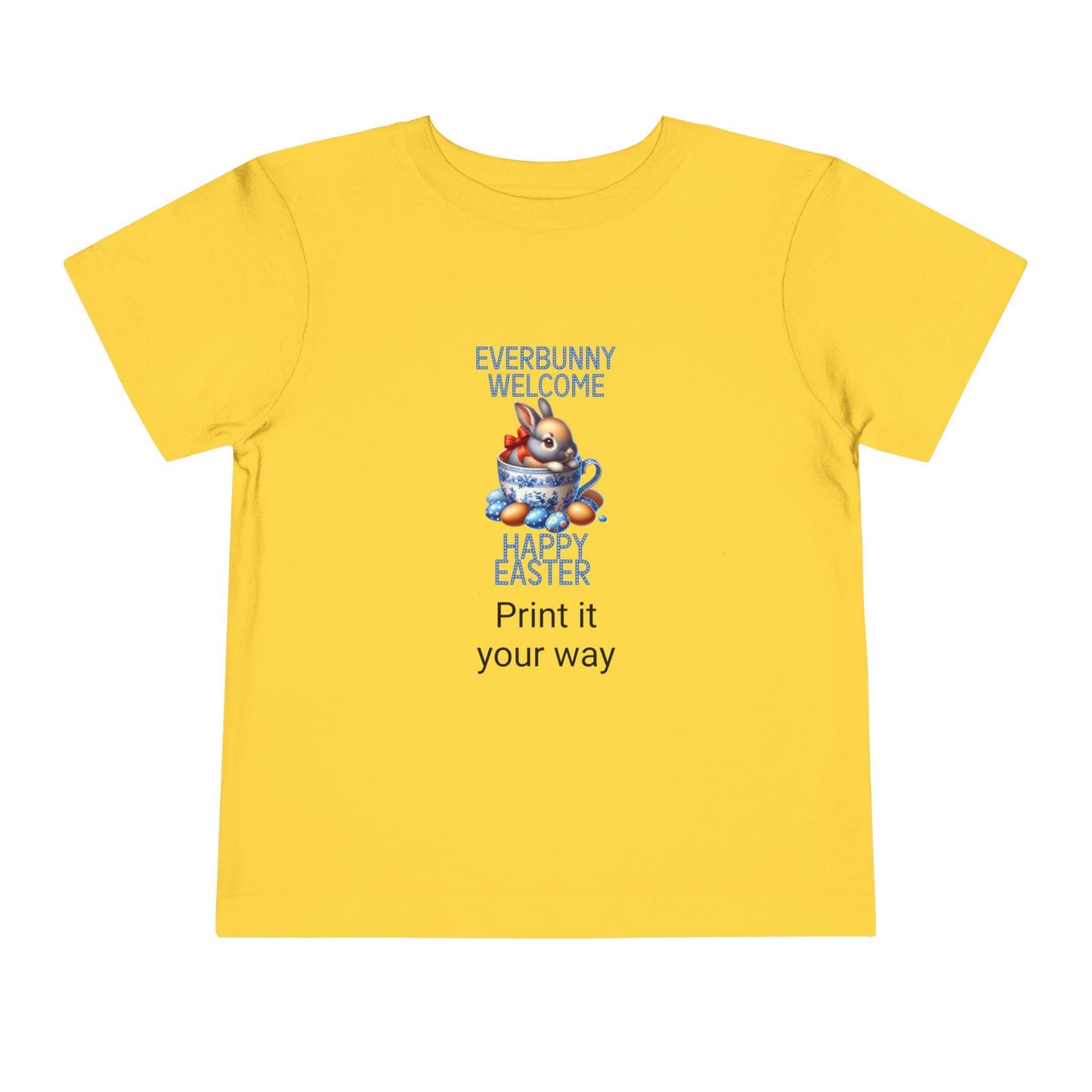 Easter Bunny Toddler Tee, Cute Kids Shirt, Happy Easter Gift, Spring Outfit, Bunny Graphic Tee, Toddler Easter Apparel