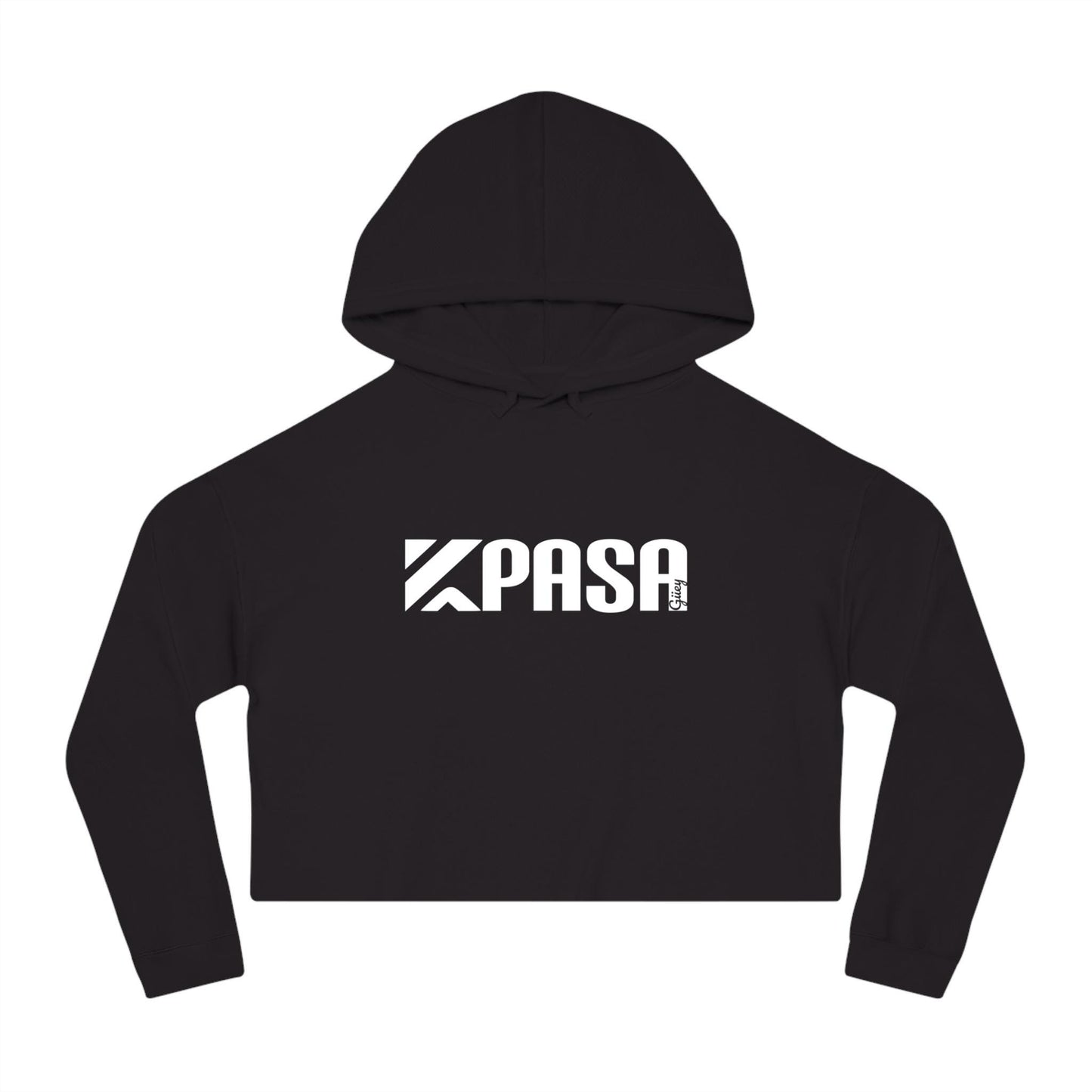 Kpasa Women's Cropped Hoodie Sweatshirt, Trendy Pullover Jumper for Young Ladies, Modern Crop Top, Stylish Hooded Sweatshirt, Fashionable