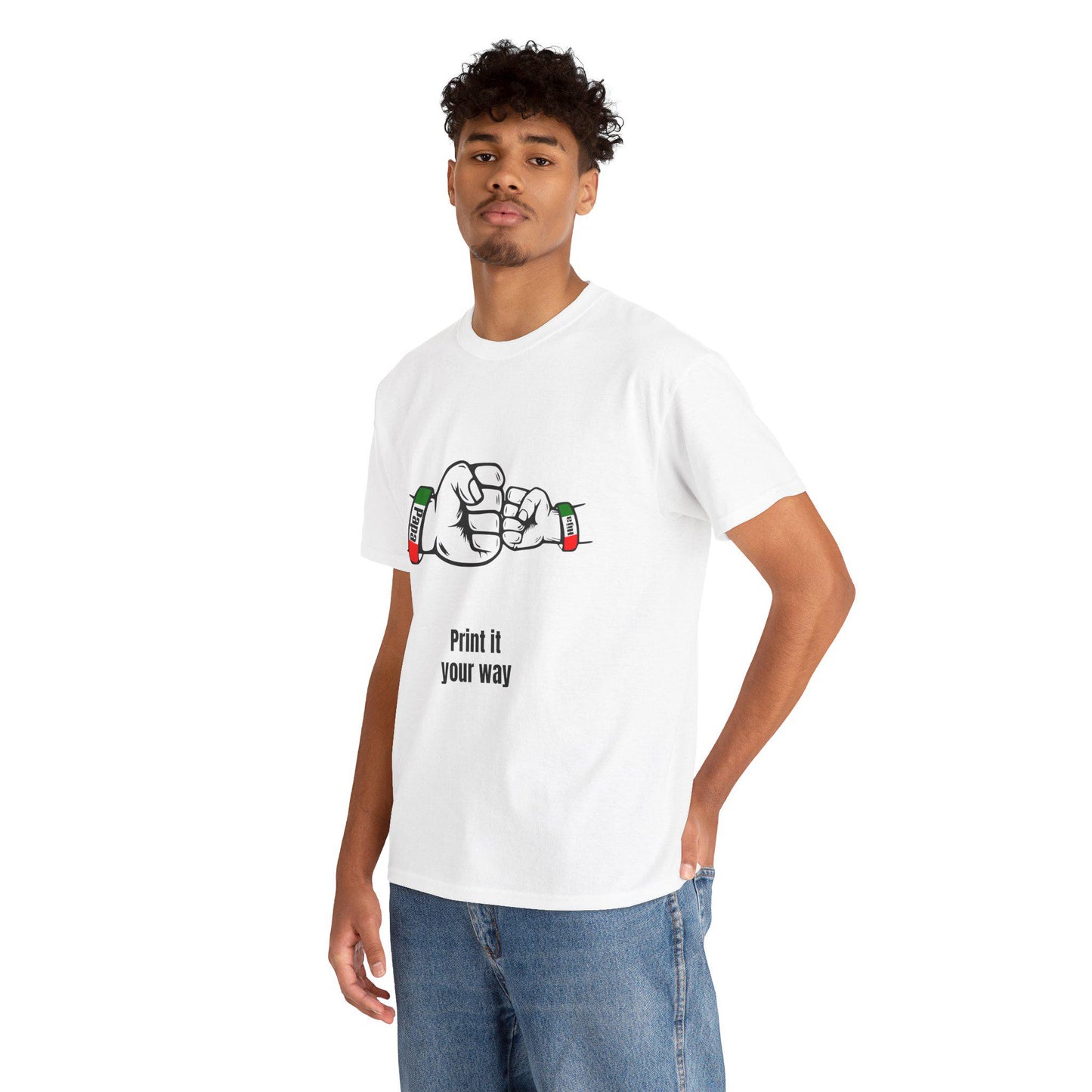 Papa & Hija tri-color Mexico Unisex Heavy Cotton Tee