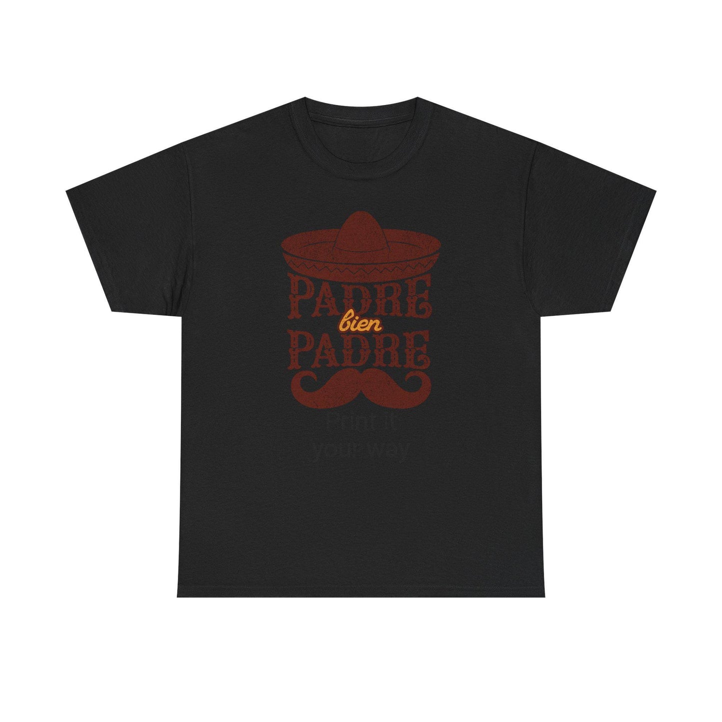 Funny Unisex Heavy Cotton Tee - "Padre to Padre" Design, Great for Father's Day, Birthday, Gifts, Family Reunion, Celebrations