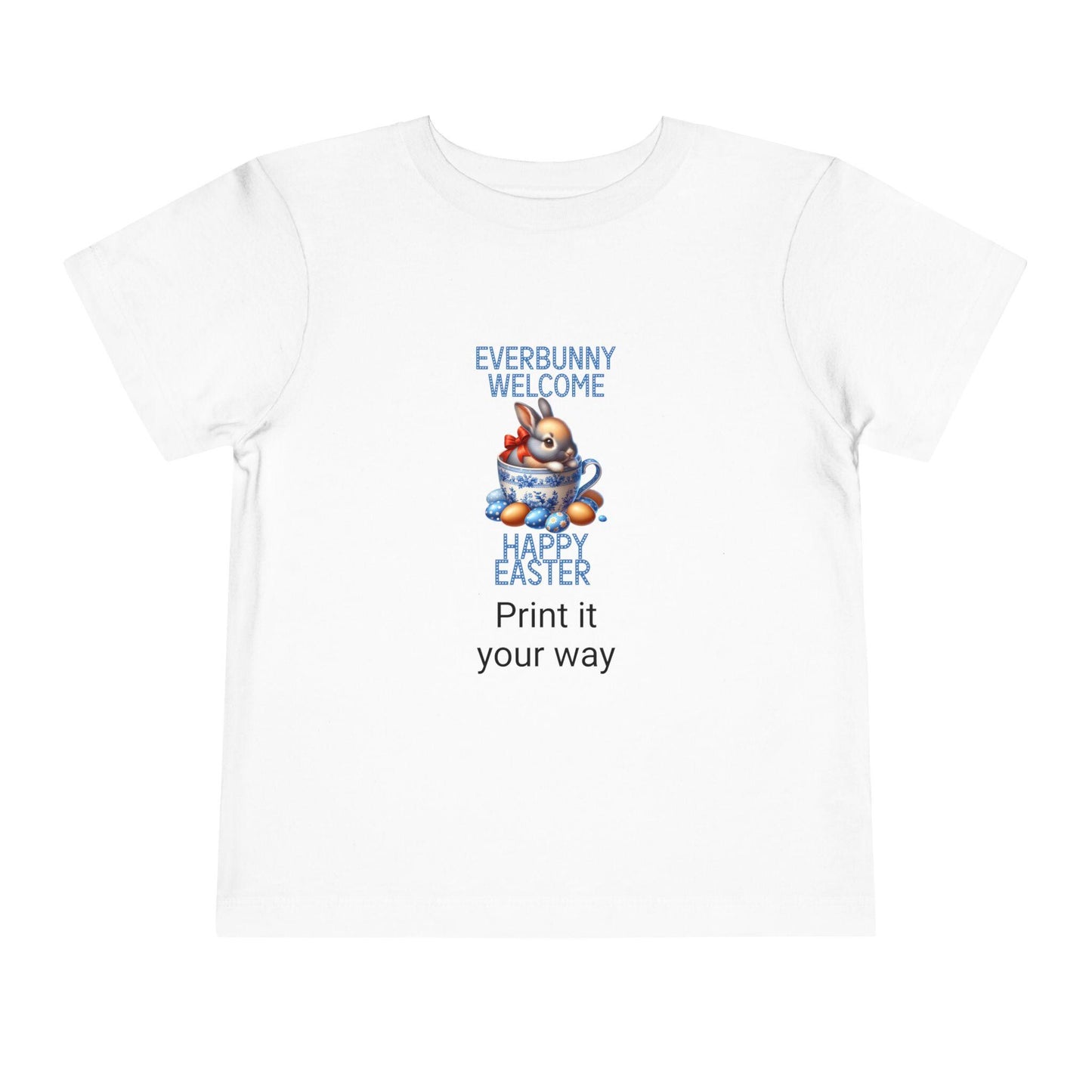 Easter Bunny Toddler Tee, Cute Kids Shirt, Happy Easter Gift, Spring Outfit, Bunny Graphic Tee, Toddler Easter Apparel