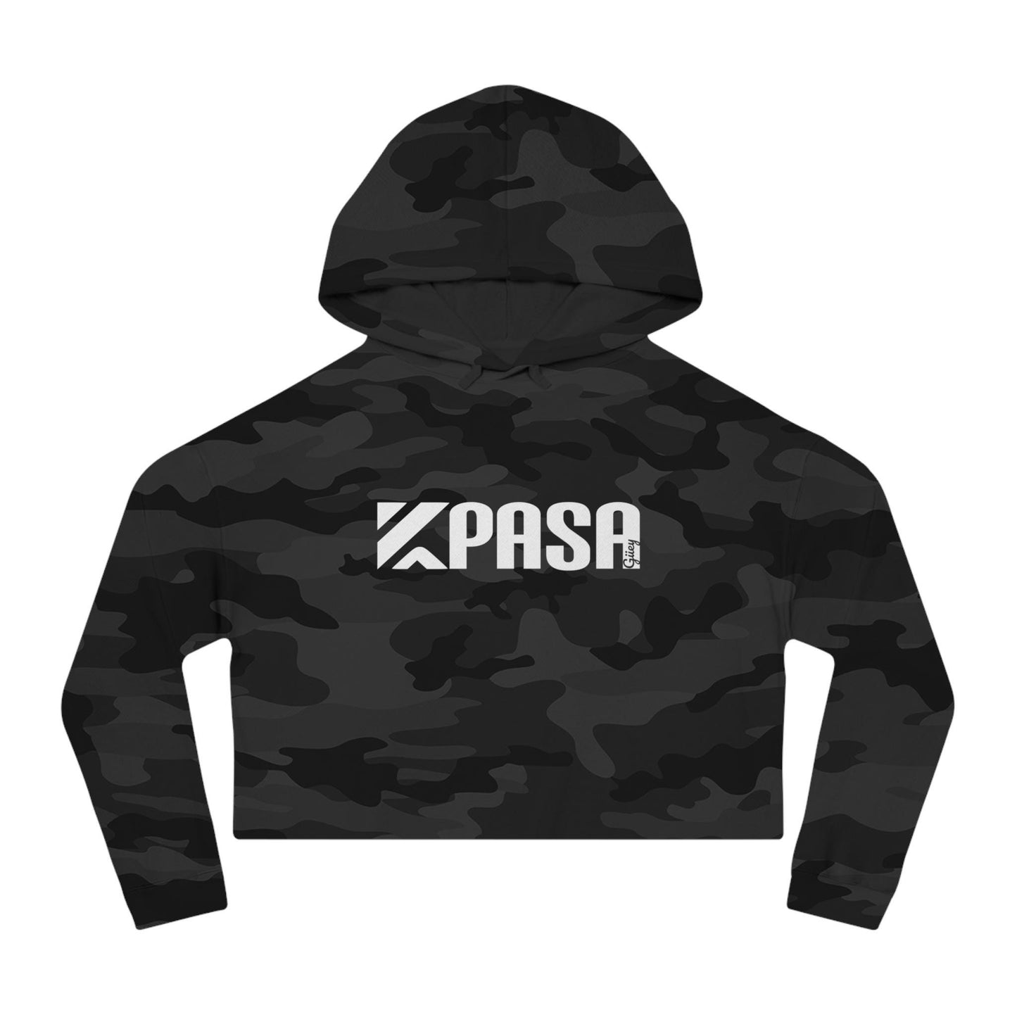 Kpasa Women's Cropped Hoodie Sweatshirt, Trendy Pullover Jumper for Young Ladies, Modern Crop Top, Stylish Hooded Sweatshirt, Fashionable