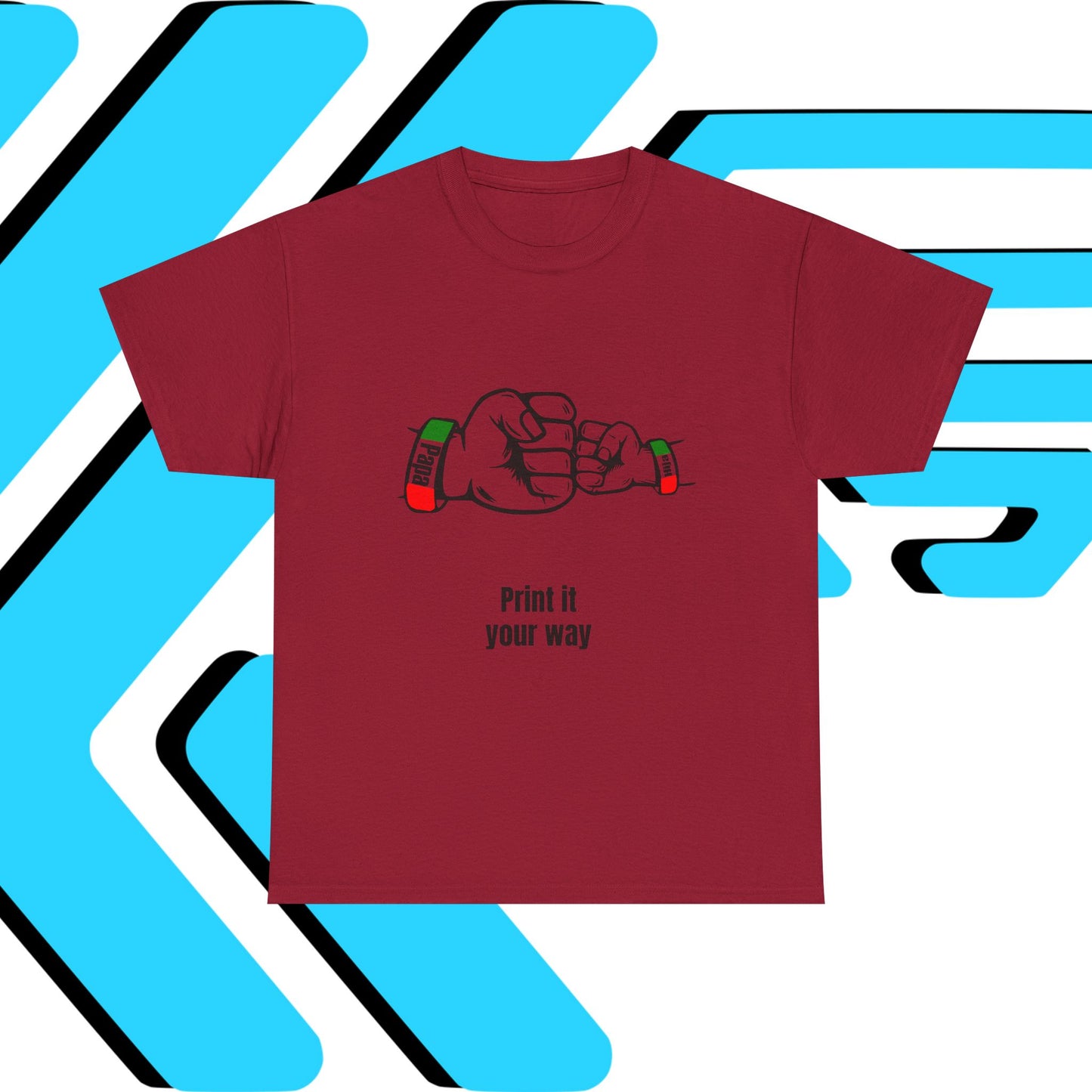 Papa & Hija tri-color Mexico Unisex Heavy Cotton Tee