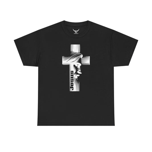 Jesus Christ , Kpasa, multi-color Unisex Heavy Cotton Tee, Print front Only