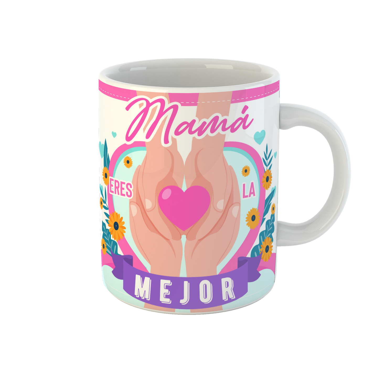 Model A, 11 OZ Dia del las Madres custom Coffee mug, Send your picture and name to: info@kpasaguey.com